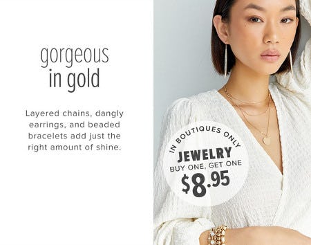 Jewelry Buy One, Get One $8.95 from francesca's