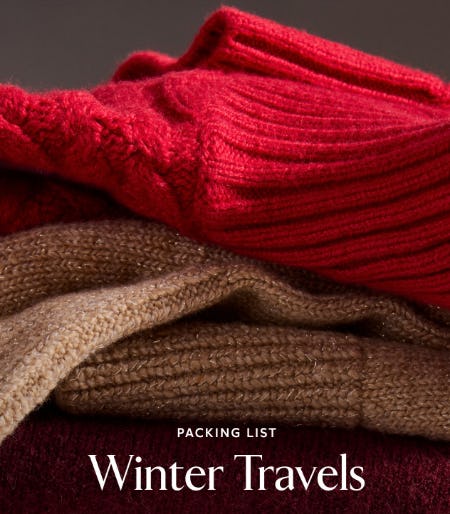 Packing List: Winter Travel