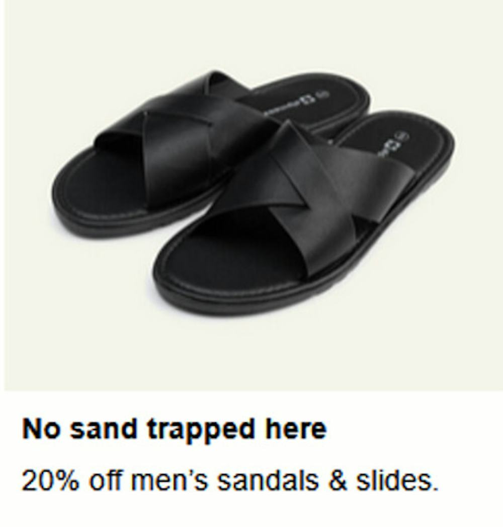 20% off Men’s Sandals and Slides