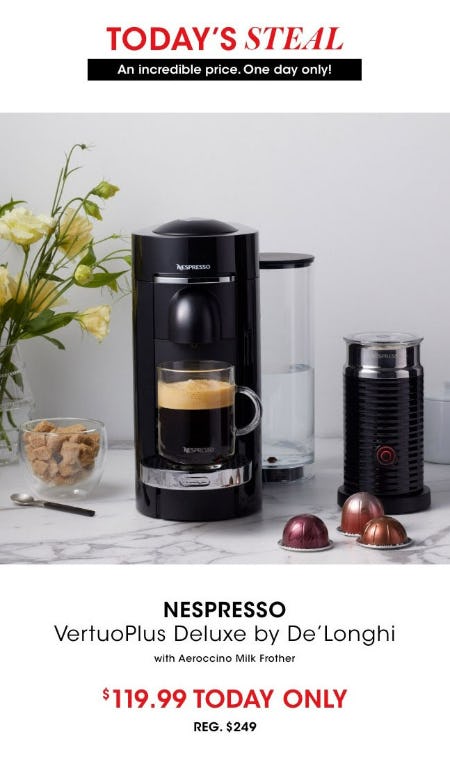 Shop Nespresso by De'Longhi Vertuo Plus Coffee, Espresso Single