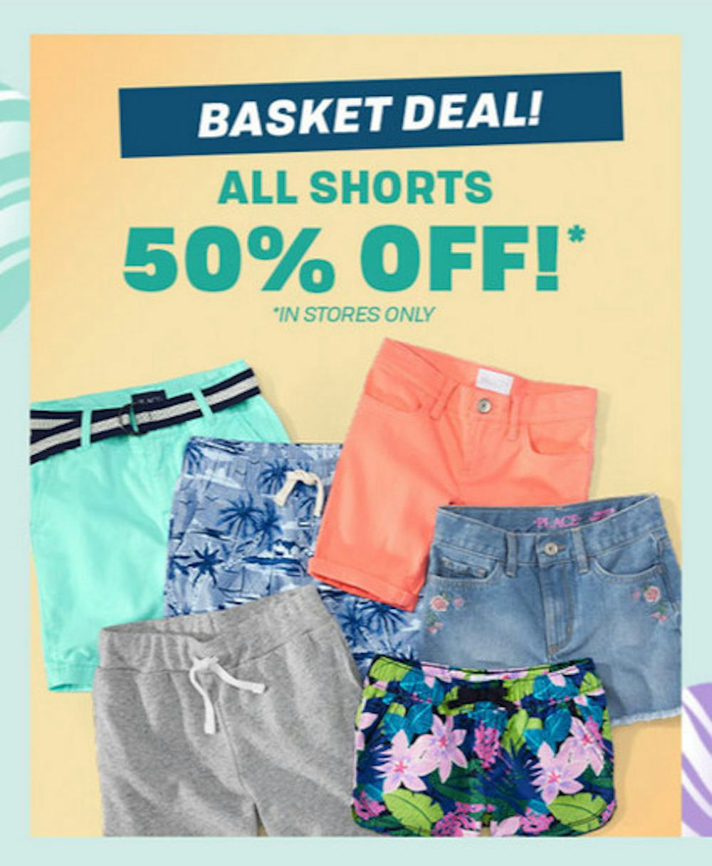 All Shorts 50% Off