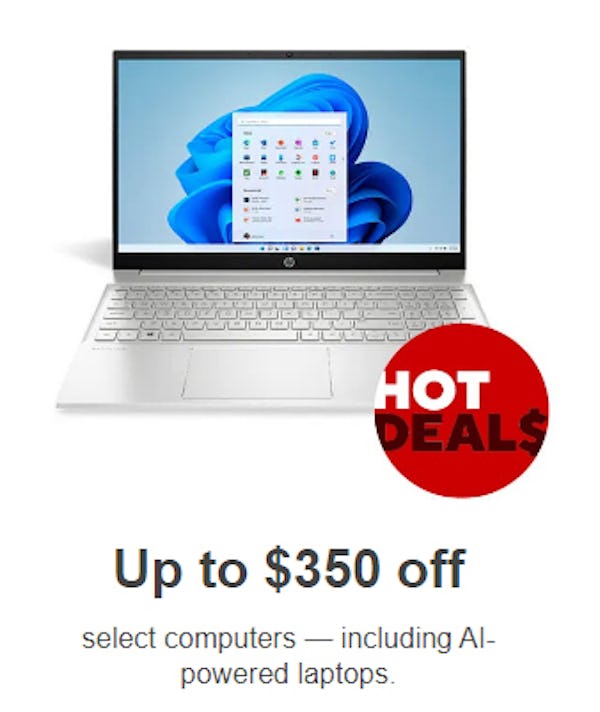 Up to $350 Off Select Computers — Including AI-Powered Laptops