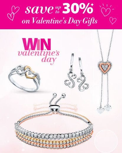 Save up to 30% on Valentine's Day Gifts from Kay Jewelers