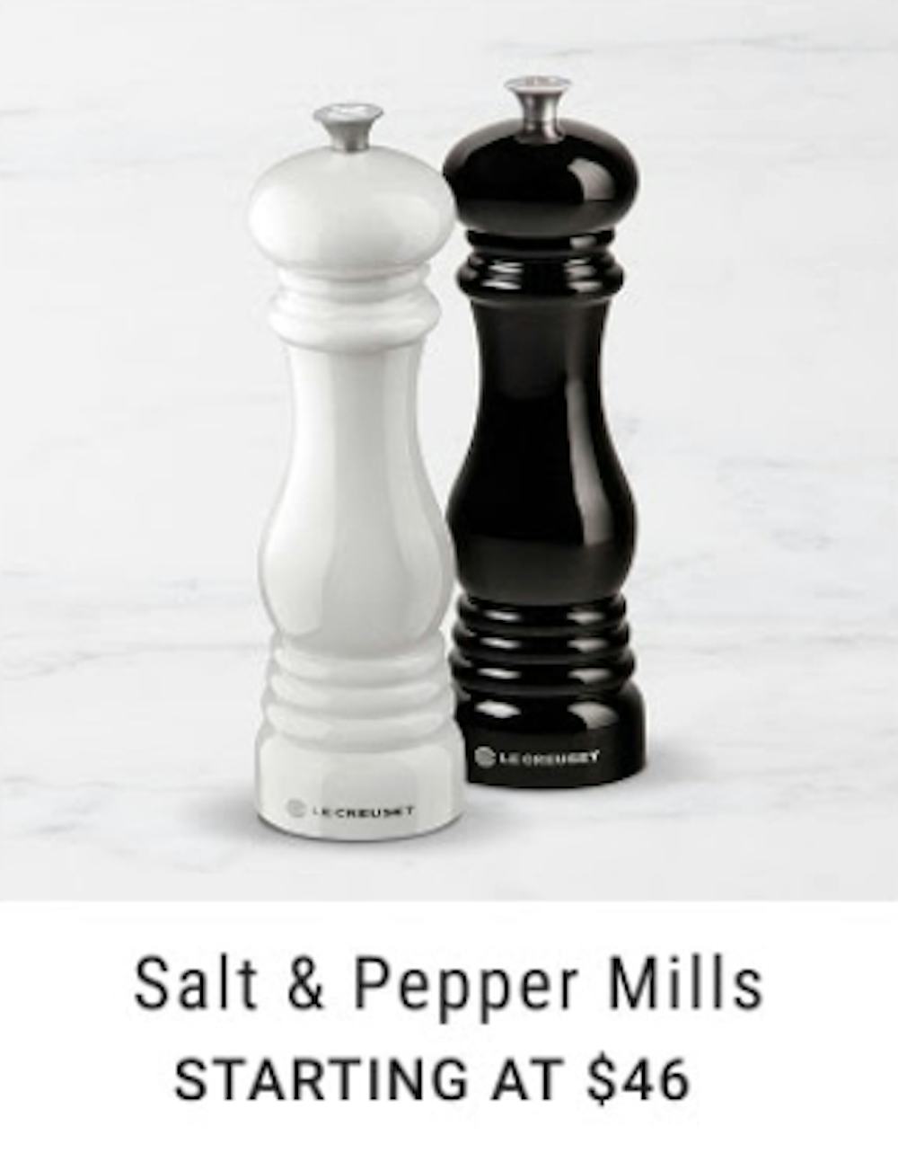 Salt & Pepper Mills Starting at $46