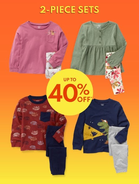 2-Piece Sets Up to 40% Off from Carter's