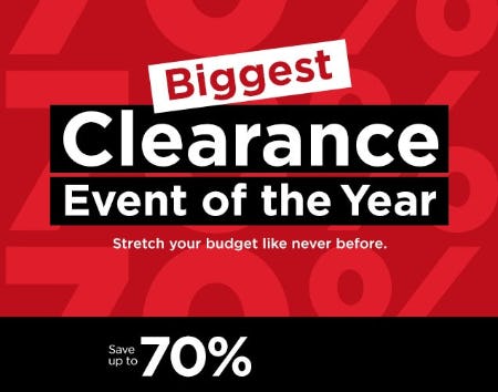Save Up to 70% Clearance