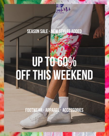 Season Sale up to 60% Off from DTLR