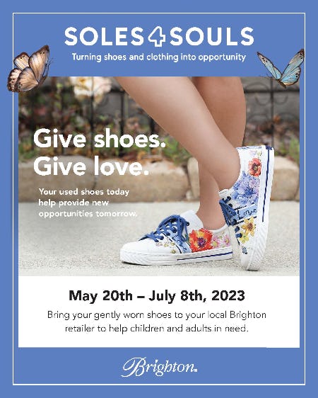 Brighton Gives Back: Give Shoes Give Love from Brighton Collectibles