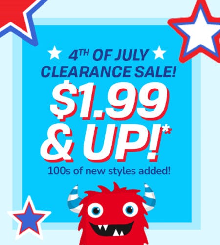 4th of July Clearance Sale: $1.99 and Up from The Children's Place Gymboree
