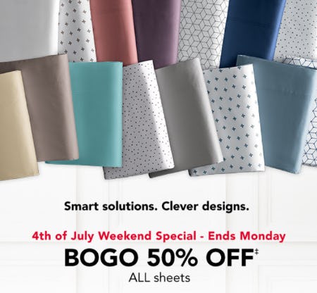 BOGO 50% Off All Sheets from Sleep Number