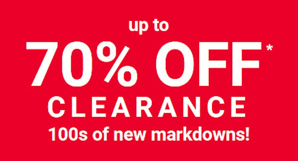 Up to 70% off Clearance