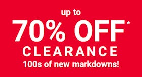 Up to 70% off Clearance