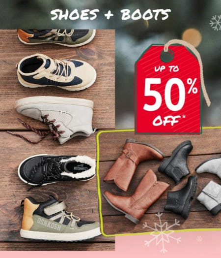 Shoes + Boots Up to 50% Off from Oshkosh B'gosh