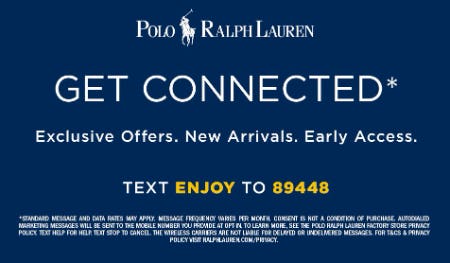 Get Connected with Polo Ralph Lauren!