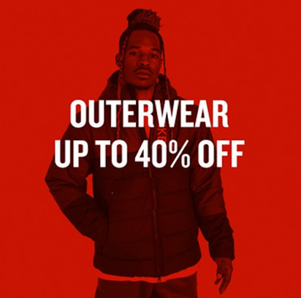 Outerwear Up to 40% Off