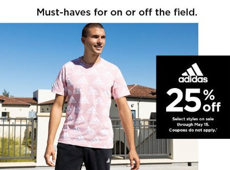 25% Off Adidas from Kohl's