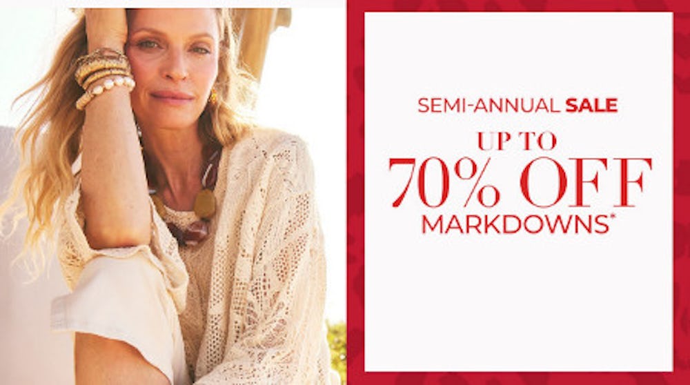 Semi-Annual Sale: Up to 70% Off Markdowns
