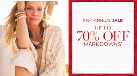 Semi-Annual Sale: Up to 70% Off Markdowns