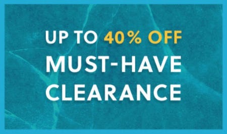 Up to 40% Off Must-Have Clearance