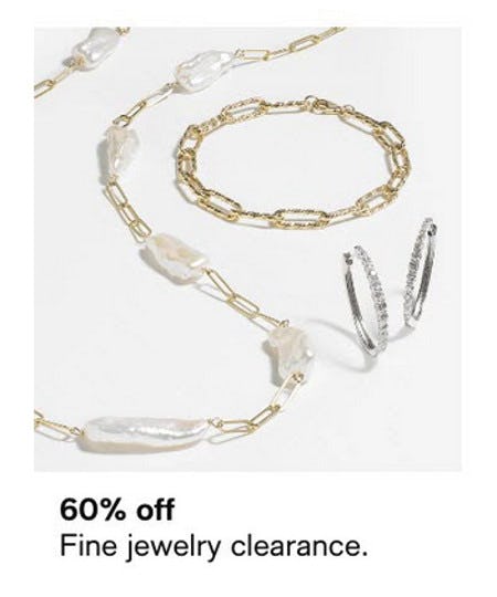 60% Off Fine Jewelry Clearance