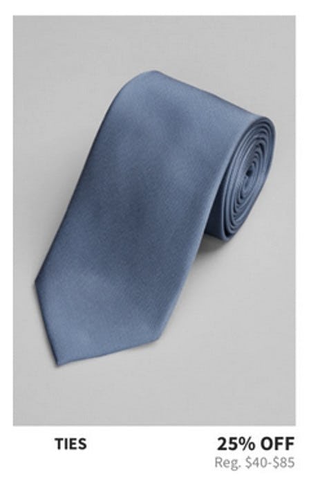 25% Off Ties from Jos. A. Bank
