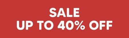 Sale Up to 40% Off