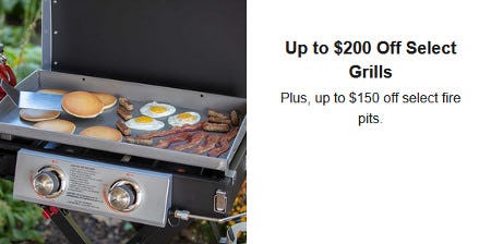 Up to $200 Off Select Grills from Dick's Sporting Goods