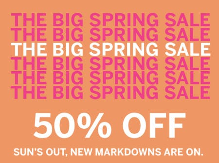 The Big Spring Sale: 50% Off from Victoria's Secret Stores
