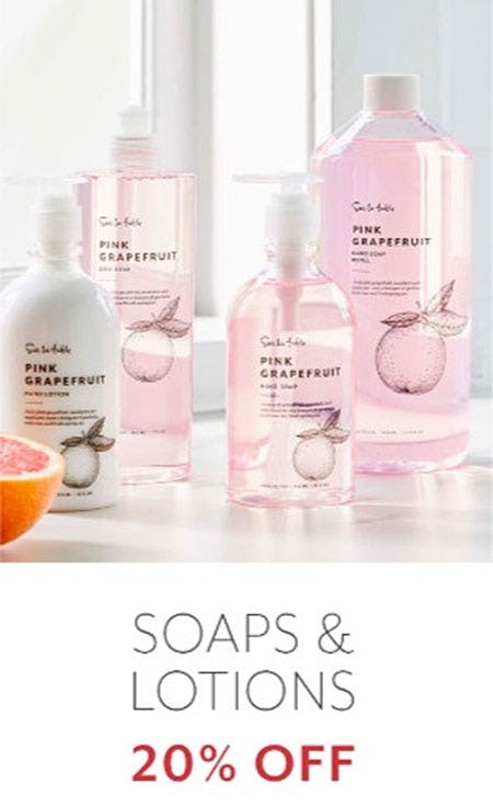 Soaps & Lotions 20% Off from Sur La Table