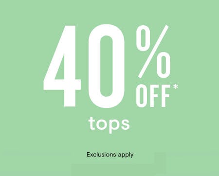 40% Off Tops from Loft