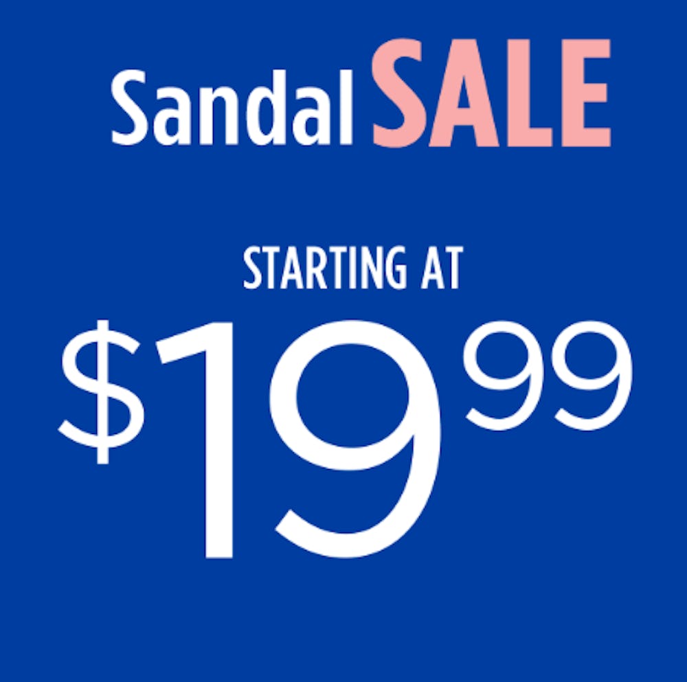 Starting at $19.99 Sandal