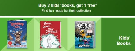 Buy 2 Kids' Books, Get 1 Free from Target