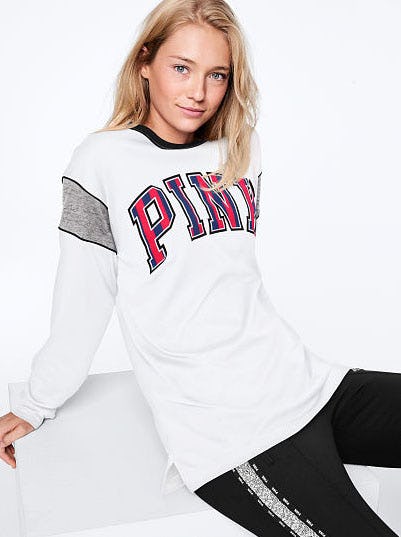 Campus Long Sleeve Ringer Tee from Victoria's Secret