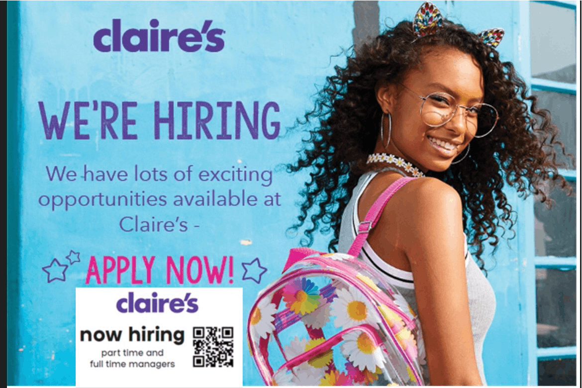 claire's now hiring