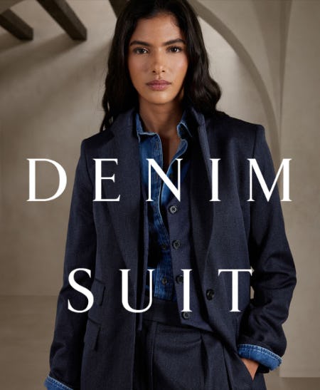 New: The Denim Suit from Banana Republic