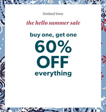 Buy One, Get One 60% Off Everything from maurices