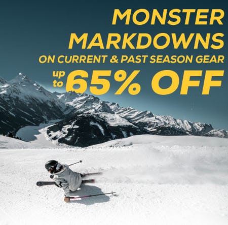 Up to 65% Off Current & Past Season Gear