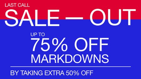 Up to 75% Off Markdowns by Taking Extra 50% Off from Gap