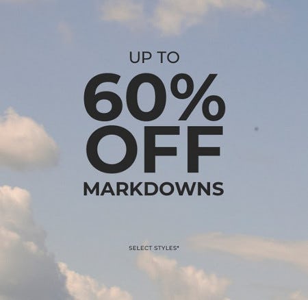 Up to 60% Off Markdowns