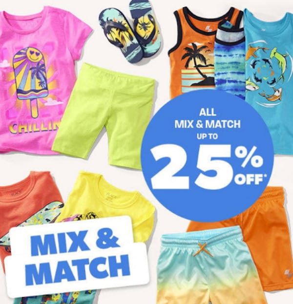 Up to 25% Off All Mix & Match