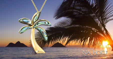 Palm Trees and Ocean Breeze from Na Hoku, Hawaii's Finest Jewelers 1924