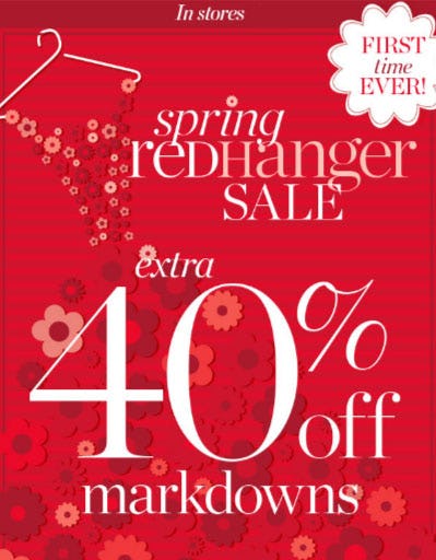 Extra 40% Off Spring Red Hanger Sale from Talbots