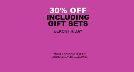 Black Friday: 30% Off from The Body Shop