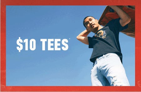 $10 Tees from Hollister Co.