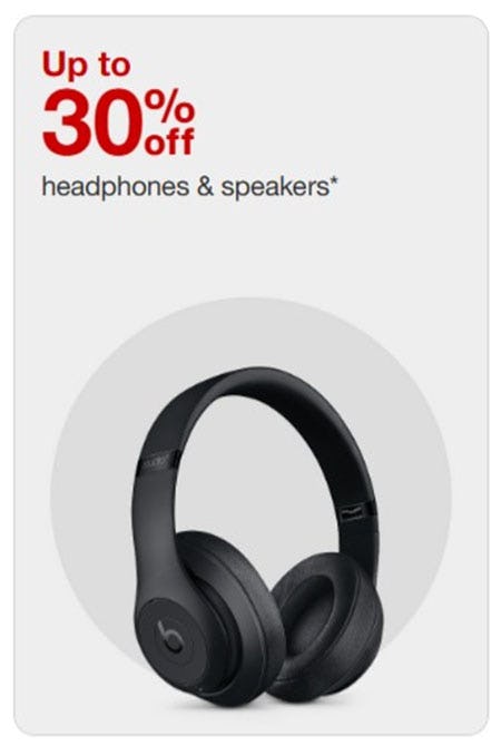 Up to 30% Off Headphones & Speakers