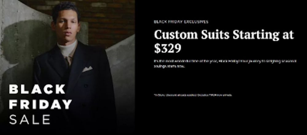 Custom Suits Starting at $329