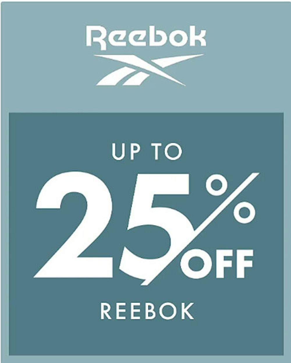 Up to 25% Off Reebok