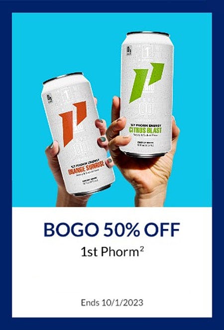 BOGO 50% Off 1st Phorm from The Vitamin Shoppe