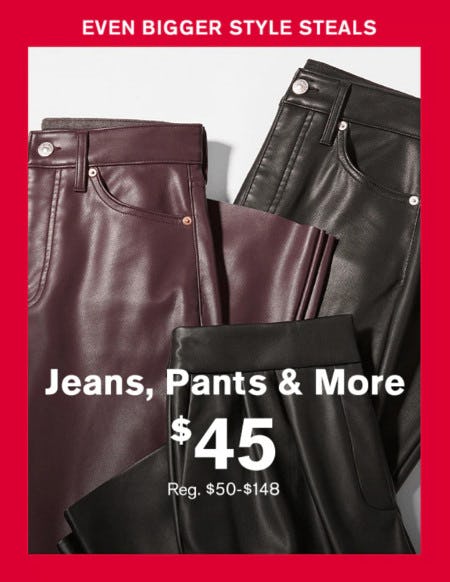$45 Jeans, Pants and More