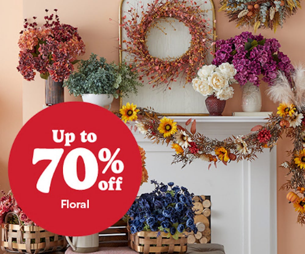 Up to 70% Off Floral